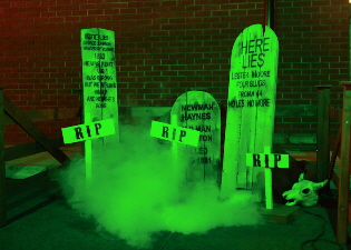 Spooky Boot Hill graveyard game for hire
